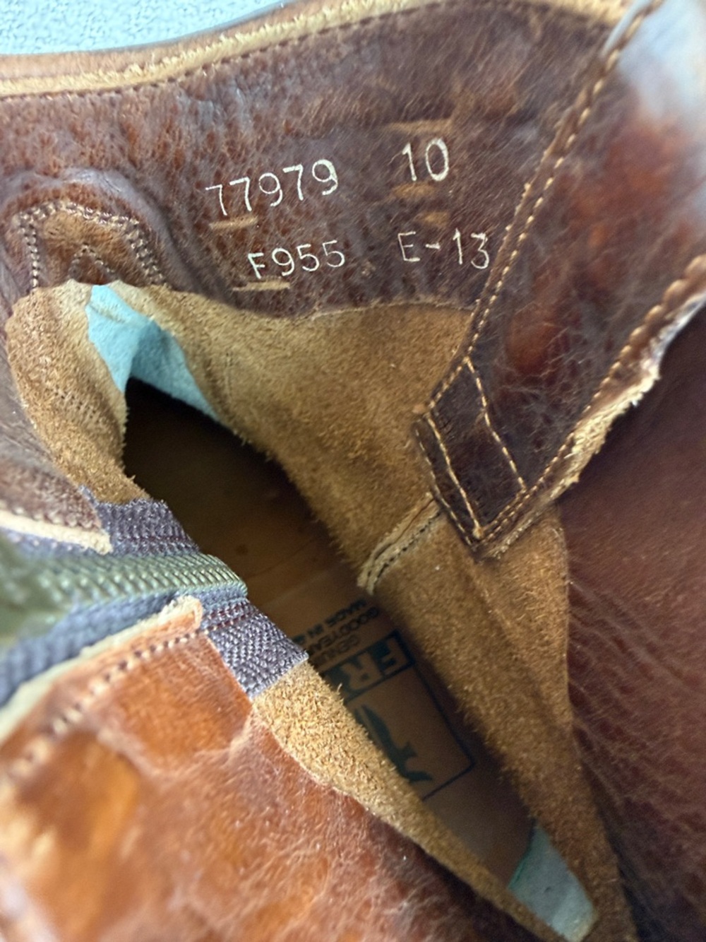 Frye Women’s Brown Leather Zip Ankle Boots - Picture 3 of 6